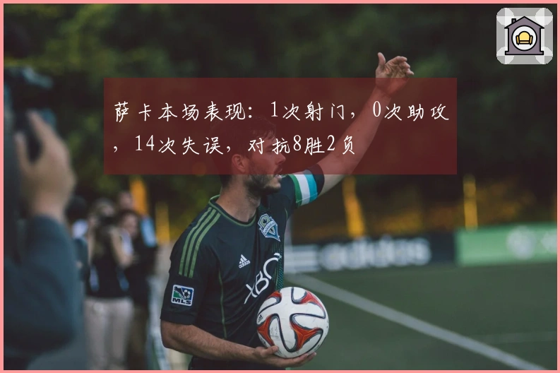 萨卡本场表现：1次射门，0次助攻，14次失误，对抗8胜2负